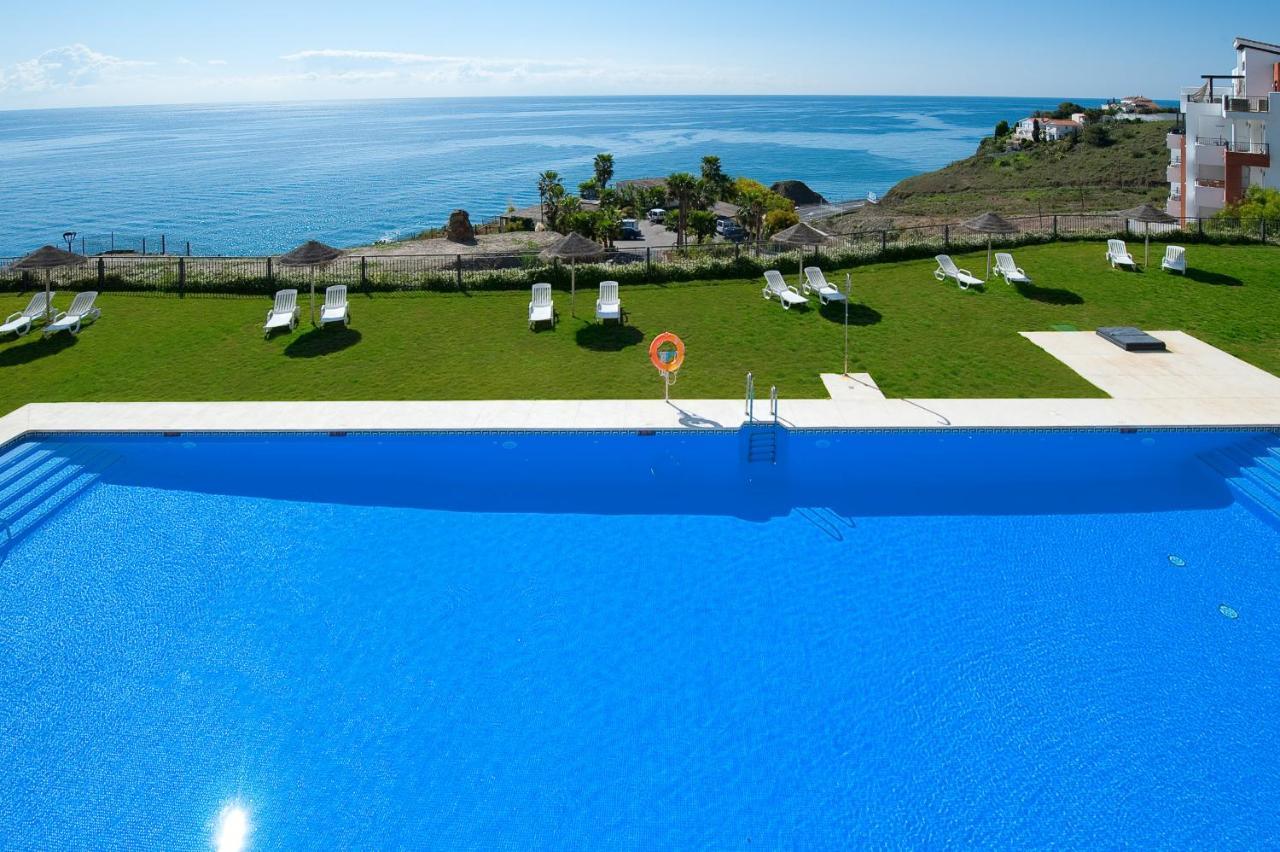 Apartamento Vista Mar Frontal Con Parking Torrox Exterior foto